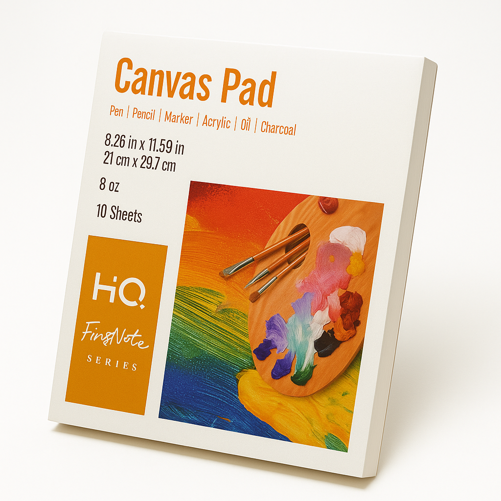 Canvas Pad | 8.26x11.69 Inch, 10 Sheets | Suitable for Pen, Pencil, Marker, Acrylic, Ink & Charcoal | Ideal for Artists & Students
