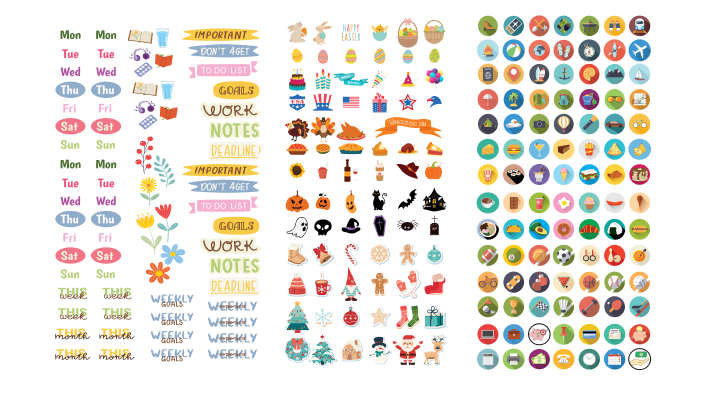 Textured Paper Journal (6-Pack) – 6x8” Paper-Covered Notebook, 60 Lined Sheets,  Design with Rounded Edges, Includes Stickers & Stencils