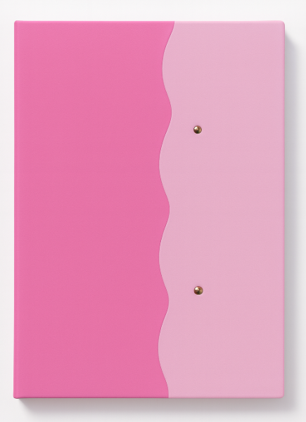 2 Tone Wave Journal (Lined) - Rivet- Aqua green and Dark aqua green | 6×8 size | 160 lined pages (120 GSM) for smooth, clean writing.