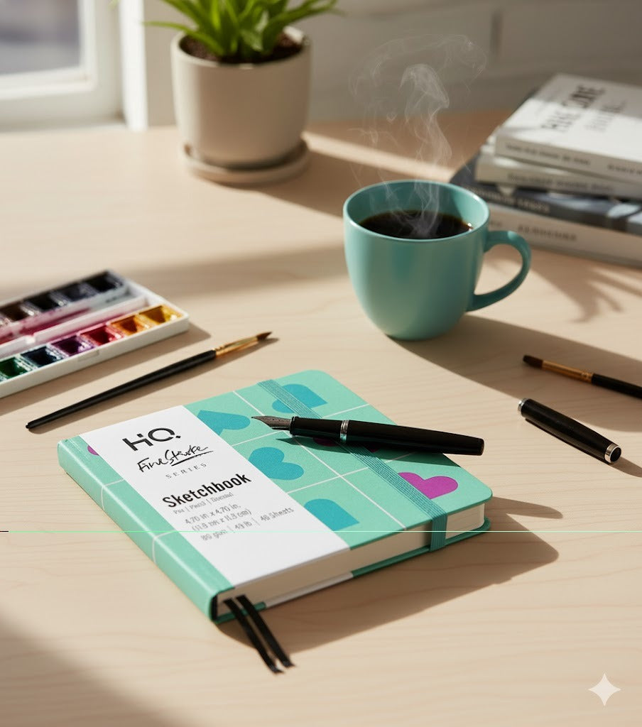 A6 Pocket Sketch Pads | Pack of 5, 48 Sheets Each | Portable Artist Pads for Pencil, Pen & Charcoal | Great for Art & Creativity