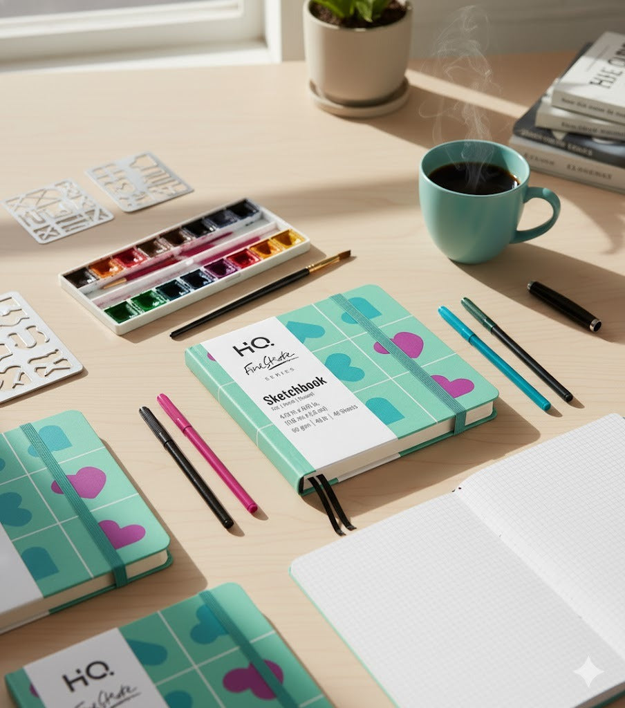 A6 Pocket Sketch Pads | Pack of 5, 48 Sheets Each | Portable Artist Pads for Pencil, Pen & Charcoal | Great for Art & Creativity