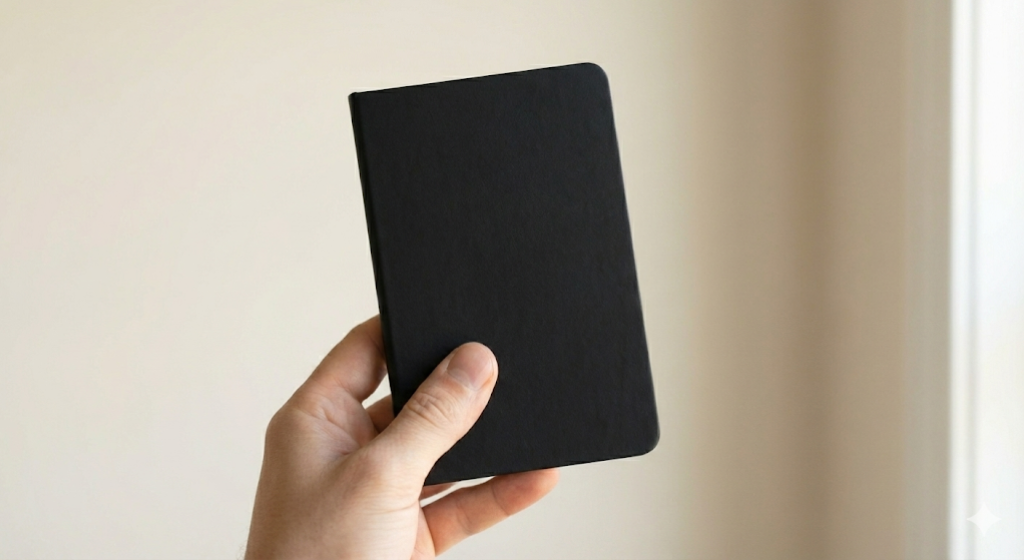 Center Stitched 3 Size Pack- Black Imported Paper | Black Imported Paper|60 each pages each |Dotted / Blank |, Round Edge