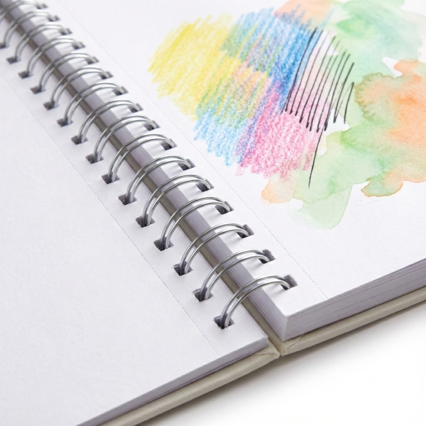 Sketch Wiro Pad | 8.26x11.69 Inch, 100 Sheets, 70 GSM | Perfect for Students, Hobbyists & Professional Artists